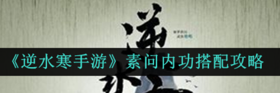 素问最终内功搭配(逆水寒素问顶级内功)插图