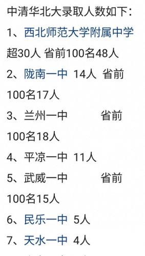 天水西城区中学排名前十(天水排名前十的小学)插图
