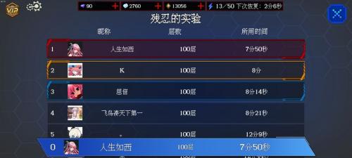 神之刃冲榜技巧心得分享(神之刃的搭配技巧)插图
