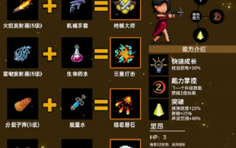 天天打枪合成表最新版技能搭配攻略(天天打枪技能搭配推荐)