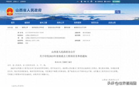 长治市重点工程排名前十(长治重点项目名单)