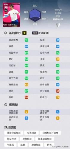 实况足球手游武器排名前十(实况足球手游各个位置排名)插图3