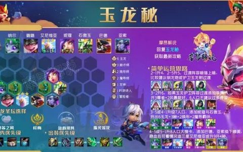 金铲铲之战巨龙之巢秘术师阵容推荐(金铲铲之战秘术师阵容)