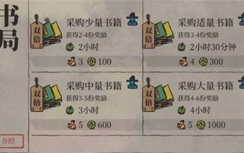 江南百景图书局怎么建(江南百景图书局攻略)