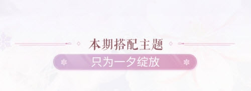 闪耀暖暖只为一夕绽放主题搭配(闪耀暖暖心之绽放全集)插图