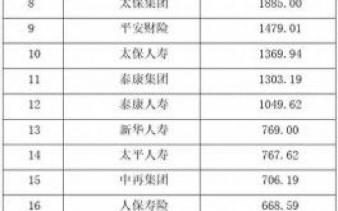 国内 寿险 排名前十(一张图看懂增额寿险)