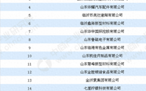 临沂厂房排名前十(临沂板材厂前十排名)
