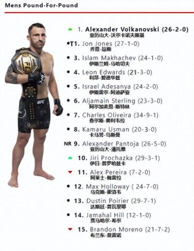 ufc量级排名前十(女子ufc有几个量级)插图1