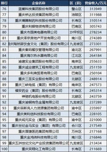 重庆民营工程公司排名前十(重庆公司十大排名)插图5