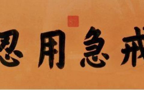 戒急用忍(戒急用忍行稳致远)