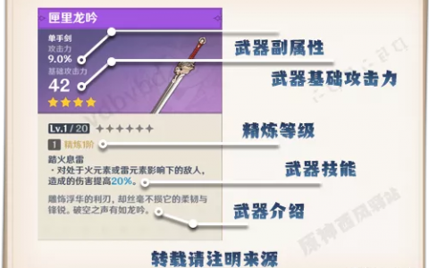 原神武器系统基础讲解与面板分析(原神雪山三把隐藏武器)
