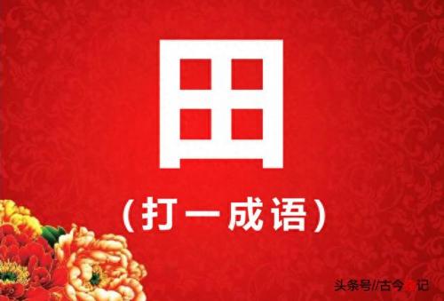田猜一个成语(田猜一个四字成语)插图4