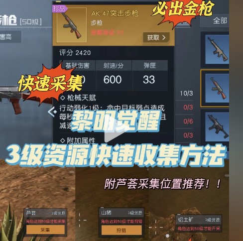 黎明觉醒芦荟采集位置介绍(黎明觉醒在哪里采摘萝卜)插图1