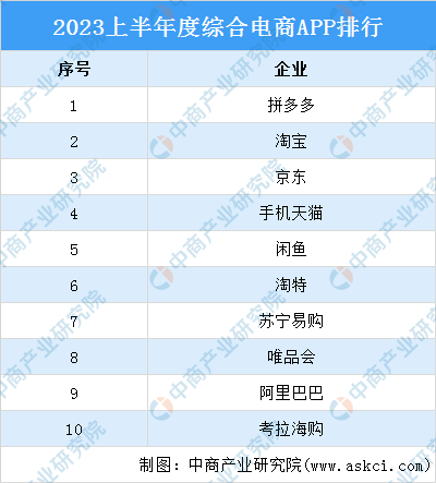 前十电商排名(全国电商排名前100)插图