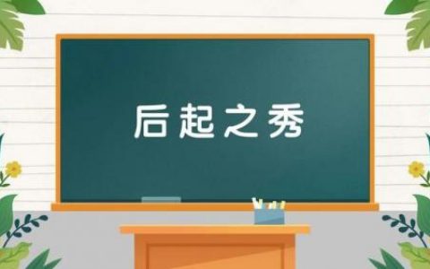 后起之秀是什么意思(后起之秀下一句)