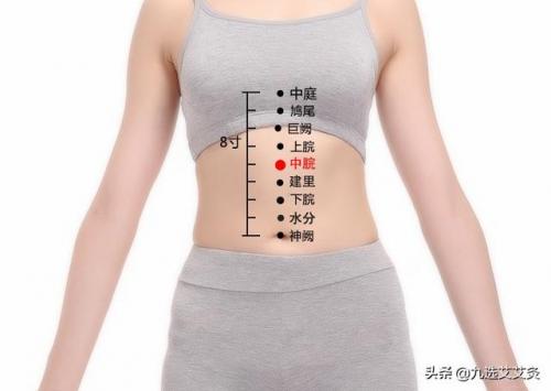 中脘的准确位置图(中脘穴的功效与作用)插图