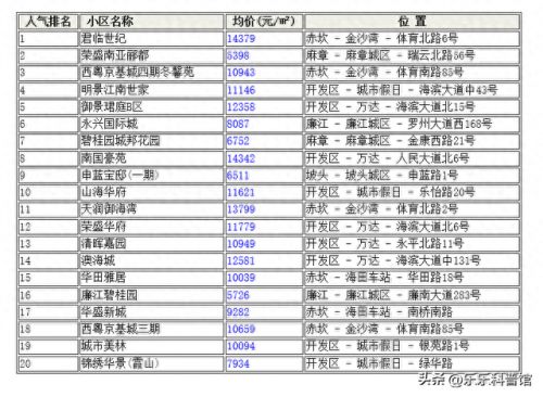 湛江市最大小区排名前十(湛江十大名村排名)插图2