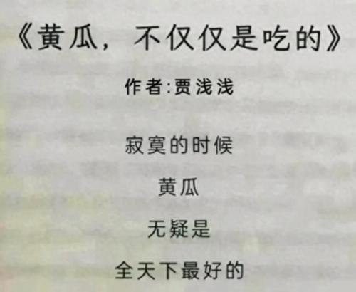 黄瓜不仅仅是吃的 贾浅浅(贾浅浅小说全集)插图