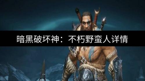暗黑破坏神：不朽野蛮人怎么样(暗黑不朽野蛮人起名字大全)插图