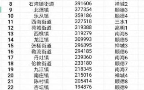 全市人口排名前十(衡阳全市人口)