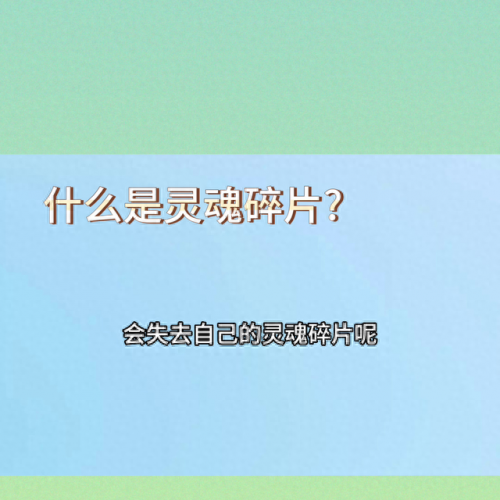 灵魂碎片(灵魂碎片是什么意思)插图