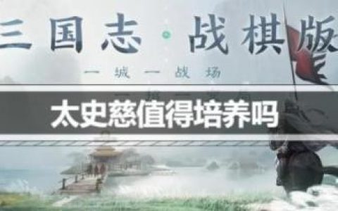 三国志战棋版太史慈值得培养吗(三国志战棋版太史慈阵容搭配攻略)