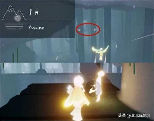 光遇雨林18个小金人位置(光遇雨林入口星星石头)插图