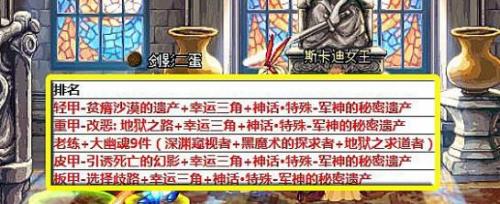 dnf100级史诗套排名(dnf100史诗套总结)插图