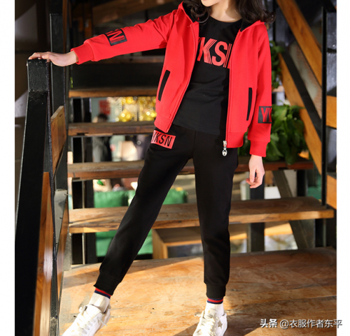 儿童卫衣三件套(女童卫衣三件套加厚)插图1