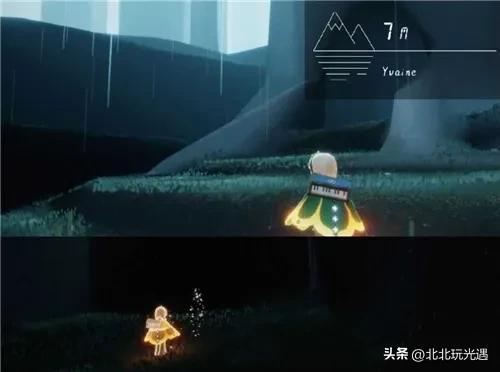 光遇雨林18个小金人位置(光遇雨林入口星星石头)插图6