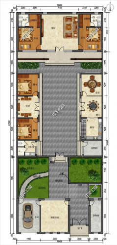 农村平房房屋设计图(坐北向南房子图片)插图16