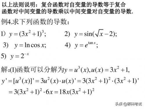 导数公式表(求导运算法则)插图11