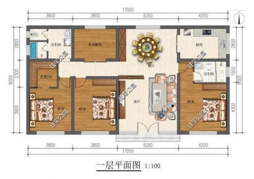 农村平房房屋设计图(坐北向南房子图片)插图7