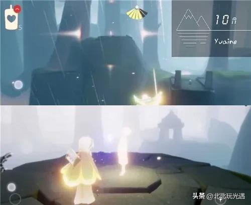 光遇雨林18个小金人位置(光遇雨林入口星星石头)插图9