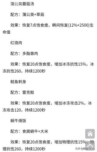 幻塔食谱大全及配方(幻塔食谱100种)插图8