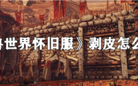 魔兽世界重皮哪里剥最快(怀旧服无限刷厚皮)