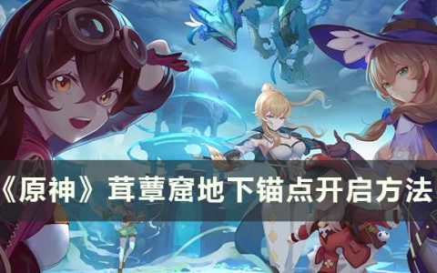 原神茸蕈窟地下锚点怎么开(茸蕈窟地下锚点被锁)