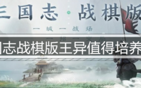三国志战棋版王异值得培养吗(三国志战棋版王异阵容)