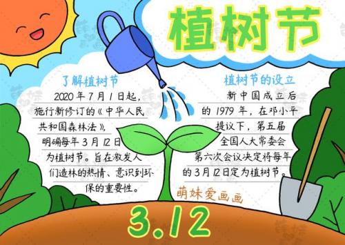 植树节的手抄报简单又漂亮(读书的手抄报简单漂亮)插图2