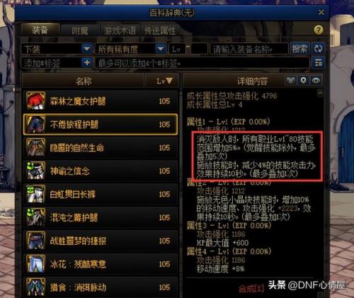 dnf110级毕业装备搭配(110版本装备图鉴)插图4
