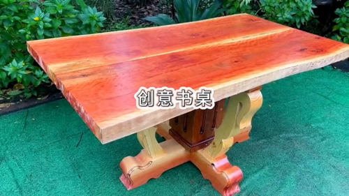 木头桌子(自然原木桌子)插图