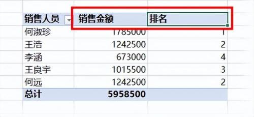 数据透视表排名前十(excel提取排名前10数据)插图6