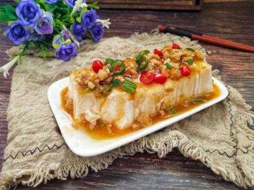 肉末豆腐(肉末豆腐蒸蛋)插图