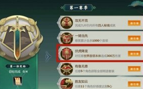 剑网3伏虎降龙成就攻略(剑网三御兽满级有什么奇遇)