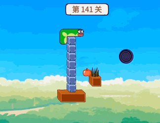 贪吃的苹果蛇第141关怎么过(贪吃的苹果蛇第140关攻略)插图
