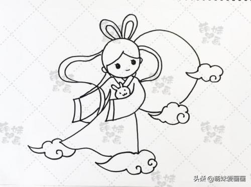 月饼怎么画简单又漂亮(月饼的简笔画又萌又可爱)插图6