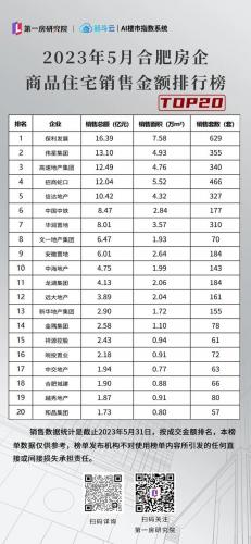 合肥房产数量排名前十(合肥10月份楼市排名)插图1