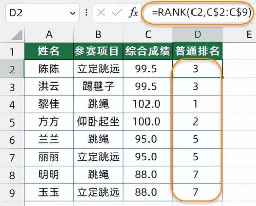 excel自动提取排名前十(excel提取排名前10的数据)插图7