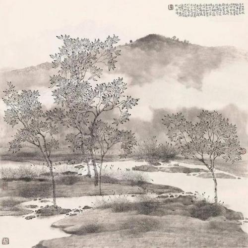 山水画家(郭金彪老师山水画)插图11