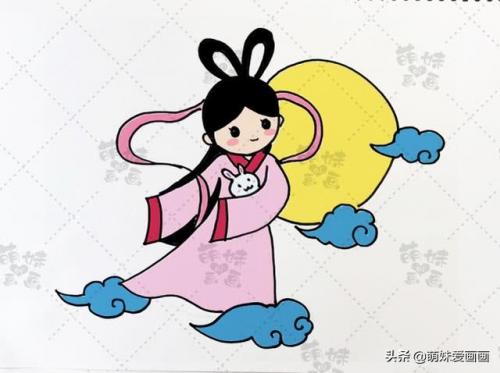 月饼怎么画简单又漂亮(月饼的简笔画又萌又可爱)插图7